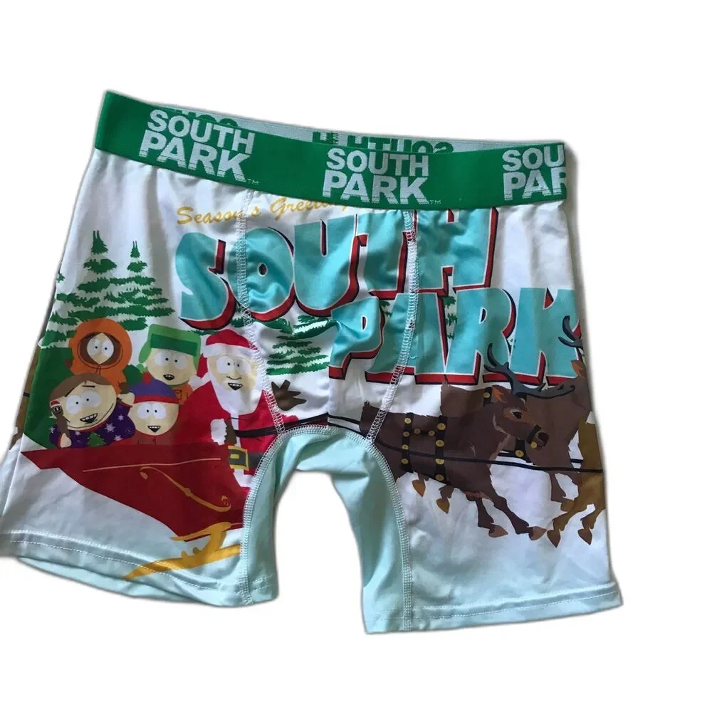 South Park Christmas Special Novelty Boxer Brief Men Small 28-30 Santa Reindeer